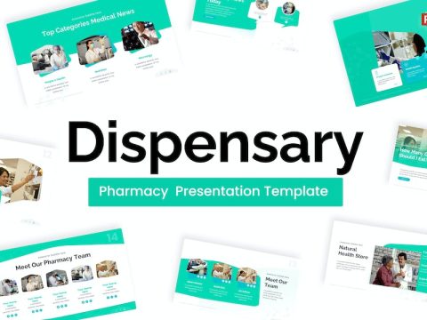 Dispensary Sky Blue Creative Pharmacy PowerPoint XZ3YHKQ