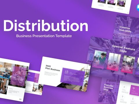 Distribution Purple Creative Business Keynote 99TNEAY