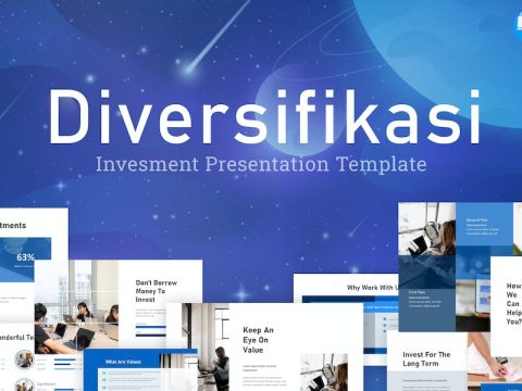 Diversifikasi Blue Modern Invesment Keynote Q9AETCJ