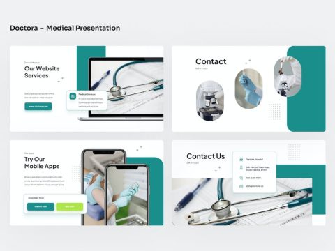 Doctora - Medical PowerPoint Presentation A4ARC3M