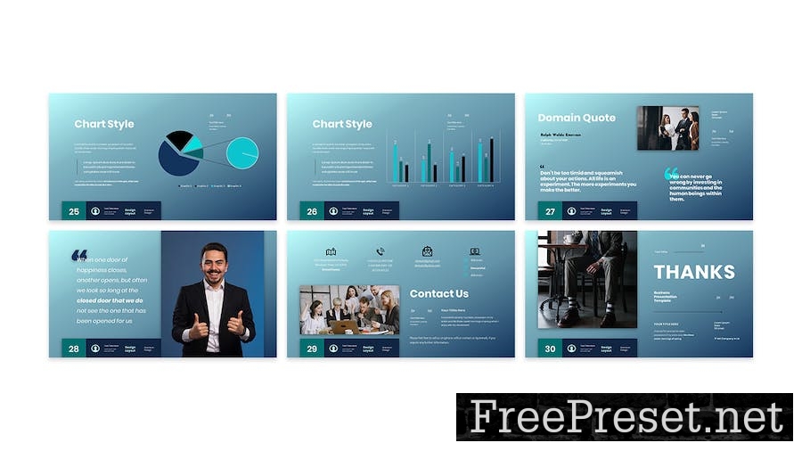 Domain - Business Presentation Keynote Template S8W8CLX