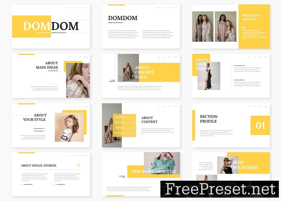 Domdom - Google Slide Template LAA8K6E