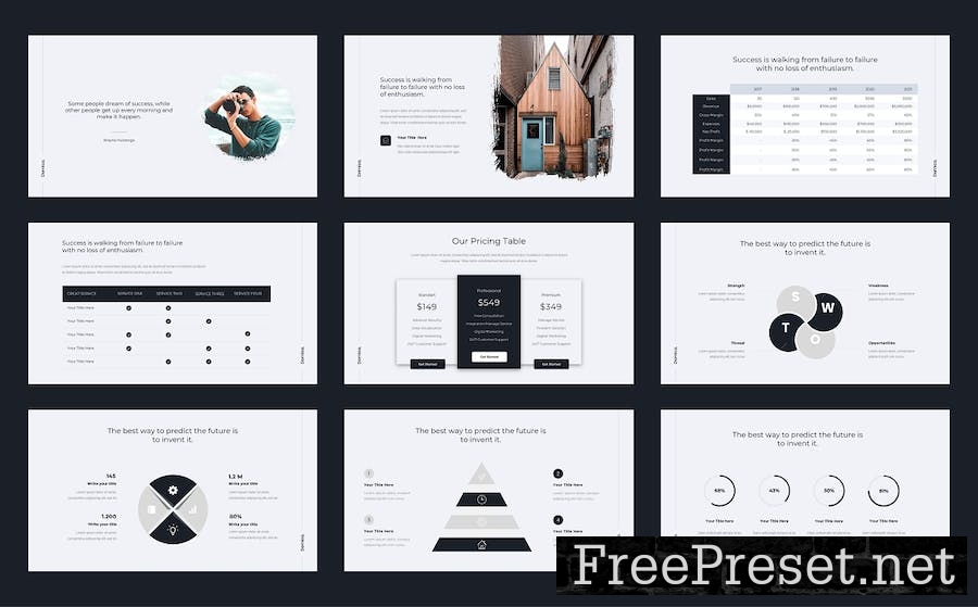 Domica - Minimal Pitch Deck Google Slide Template N2ASH2Z