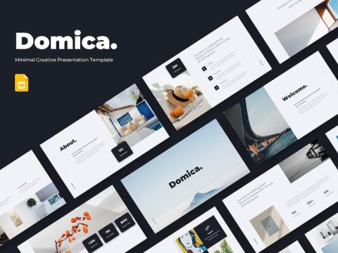 Domica - Minimal Pitch Deck Google Slide Template N2ASH2Z