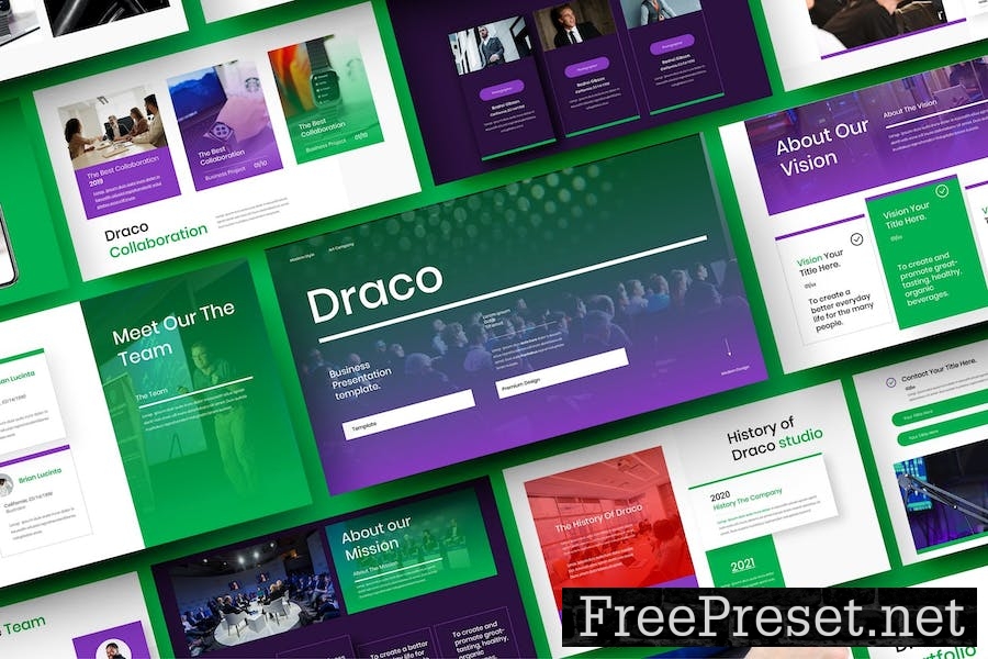 Draco – Business Keynote Template 2SL3R3J