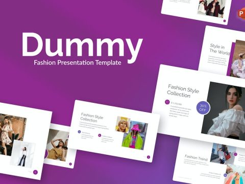 Dummy Purple Modern Fashion PowerPoint KG2N6X5