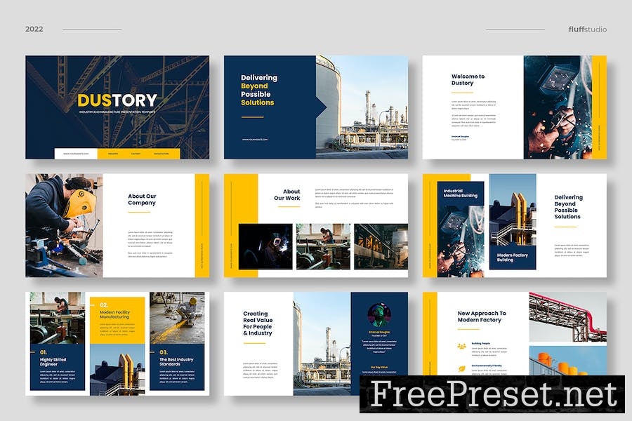 Dustory - Industry Google Slides Template D7LFJRG