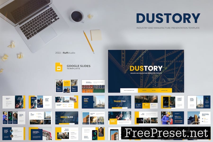 Dustory - Industry Google Slides Template D7LFJRG