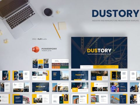 Dustory - Industry Powerpoint Template 4GQSSCN