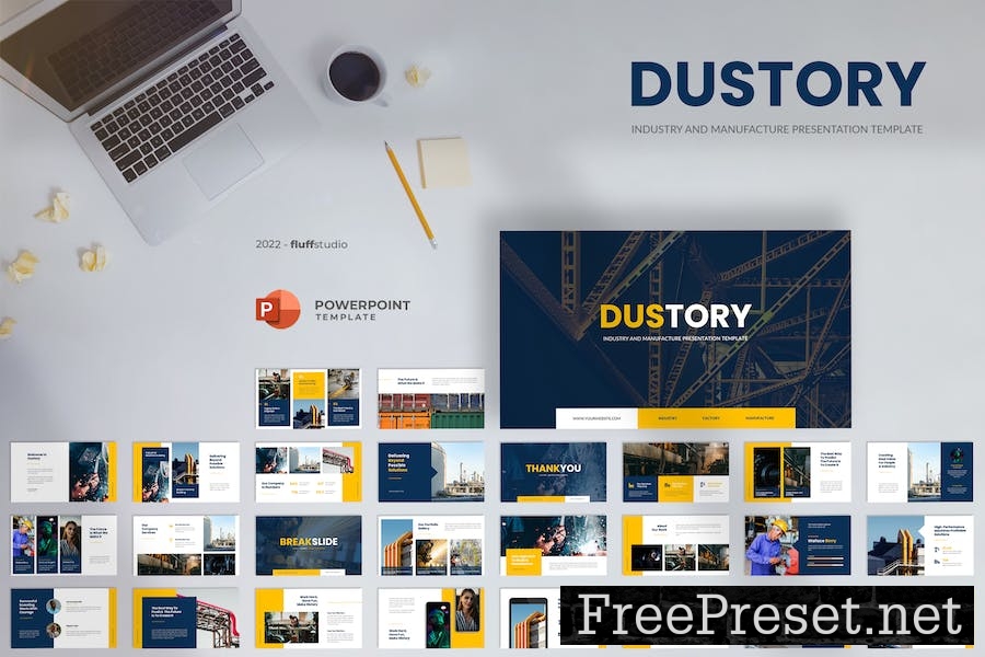 Dustory - Industry Powerpoint Template 4GQSSCN