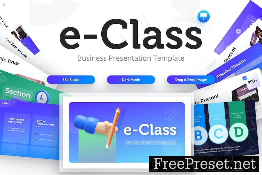 E-Class Creative Business Keynote Template TUC7QJT