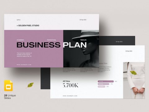 Ecommerce Business Plan Google Slide Template JFHGBA7