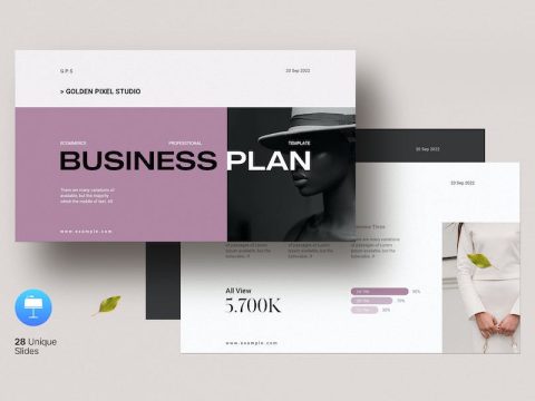 Ecommerce Business Plan Keynote Template GM3CWR6