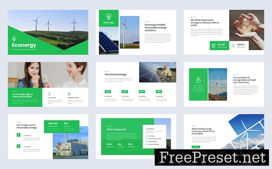 Econergy - Renewable Energy Google Slide Template XFQAPTH