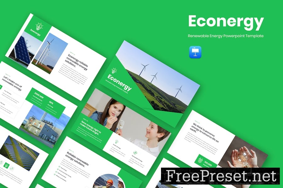 Econergy - Renewable Energy Keynote Template PCV8MAM