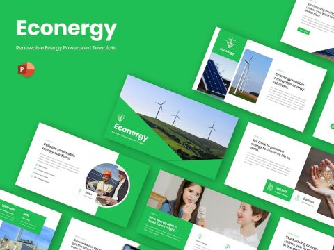 Econergy - Rennewable Energy Powerpoint Template CRYTHWP