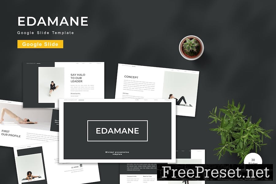 Edamane - Google Slide Template FWXR9NQ