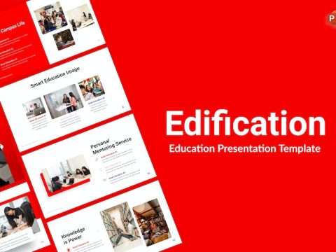 Edification Red Creative Education PowerPoint