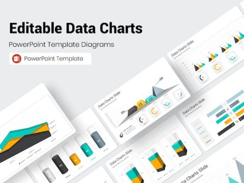 Editable Data Charts PowerPoint Presentation HAKKHM4