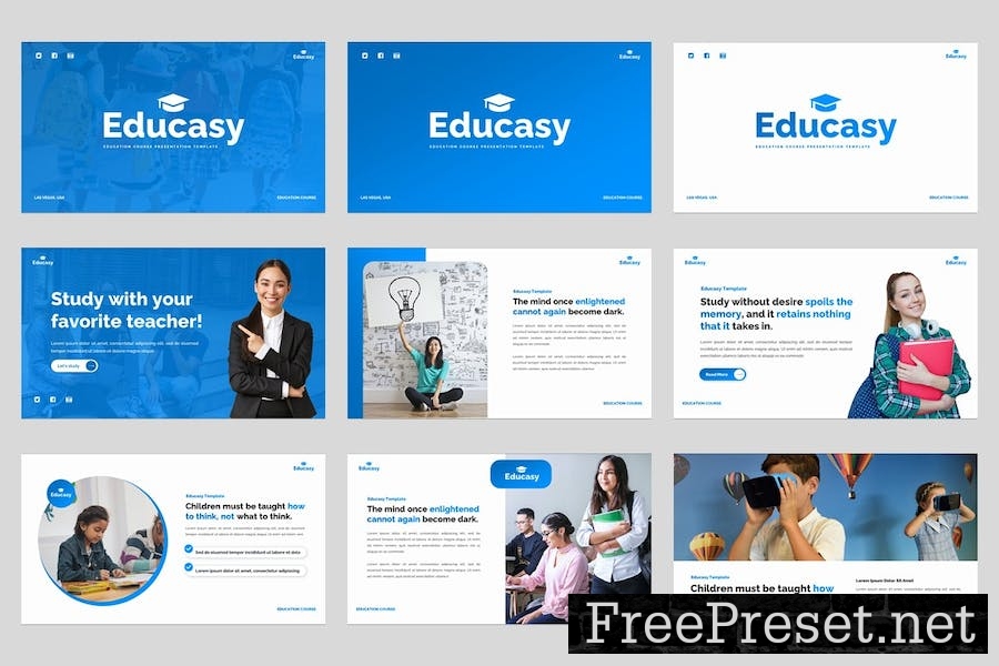 Educasy - Education Course Google Slides Template USLBLPM