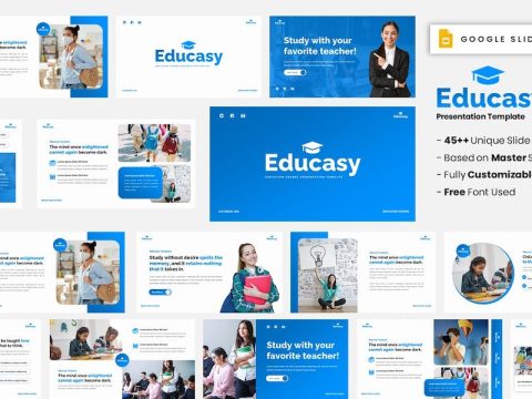 Educasy - Education Course Google Slides Template USLBLPM