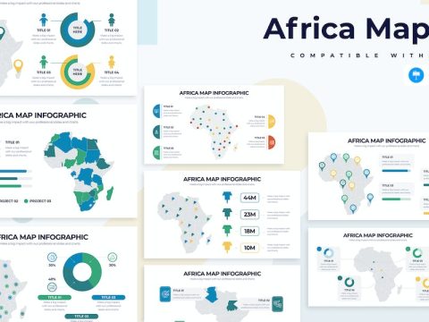 Education Africa Map Keynote Infographics APU3JYJ