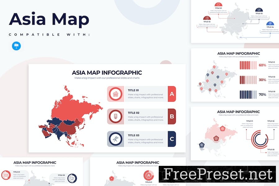 Education Asia Map Keynote Infographics V4EER6C