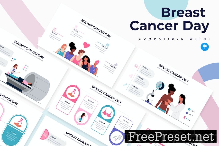 Education Breast Cancer Day Keynote Infographics DTB5BV5