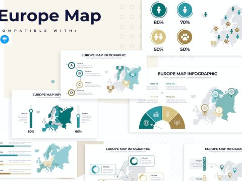 Education Europe Map Keynote Infographics 2S9C4Y7