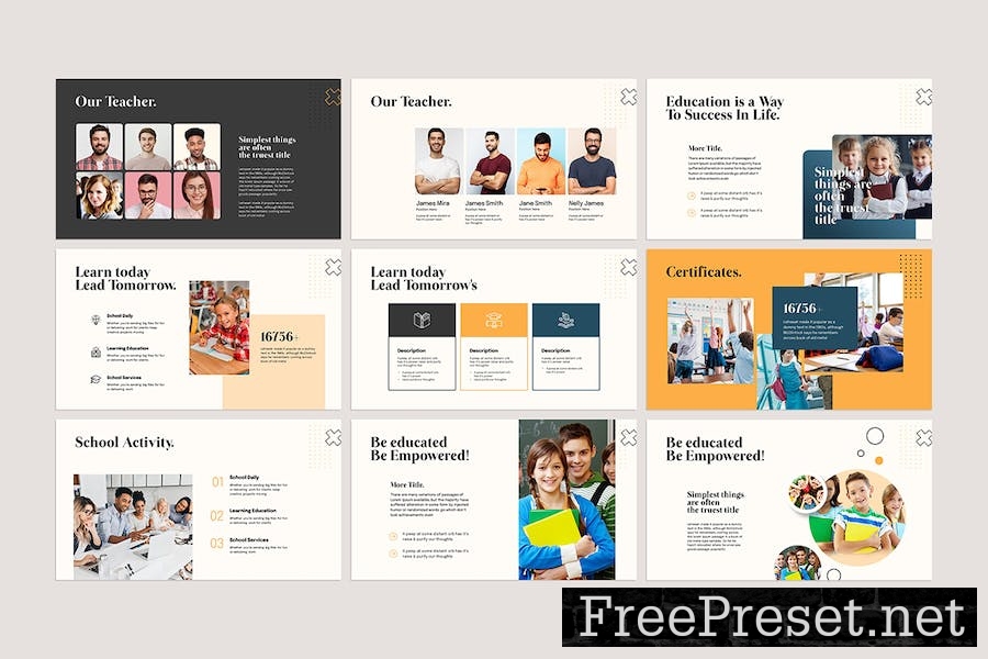 Education Google Slides Presentation Template UNVWN3C