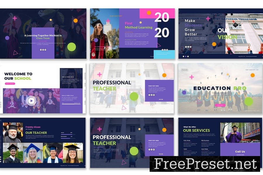 Education Pro Google Slides Presentation Template DVTLWWE