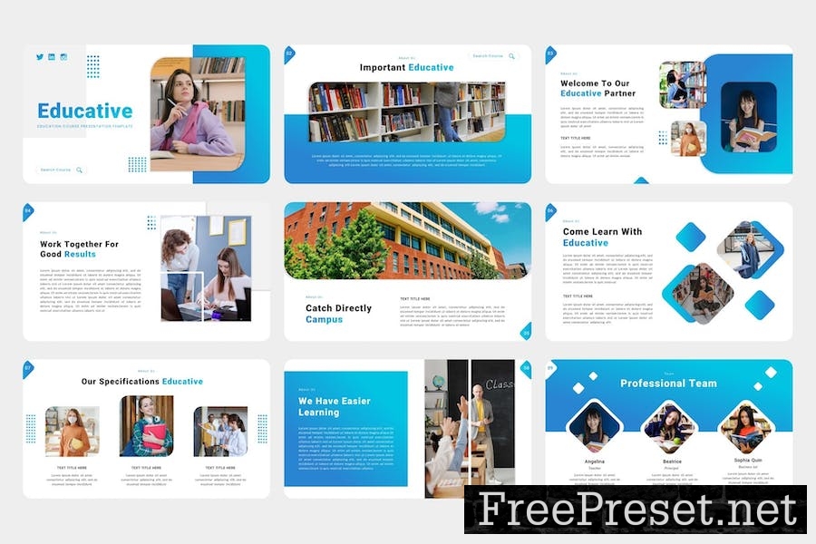 Educative - Education Course Keynote Template VAQNZ5T