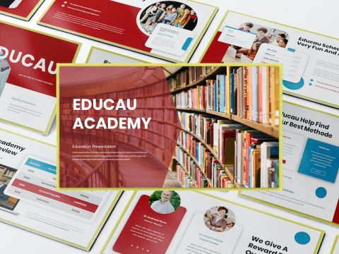 Educau Education Presentation PowerPoint Template YCHMT2S