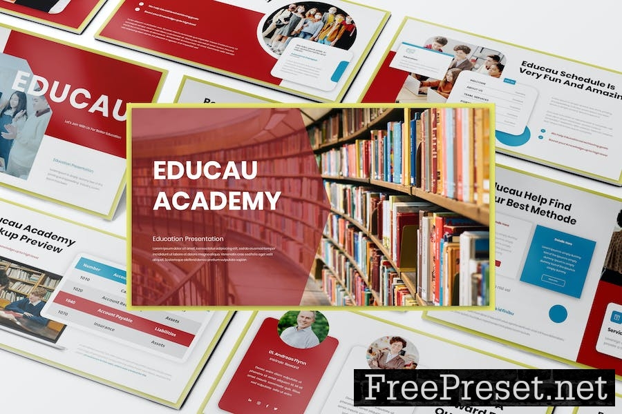 Educau Education Presentation PowerPoint Template YCHMT2S