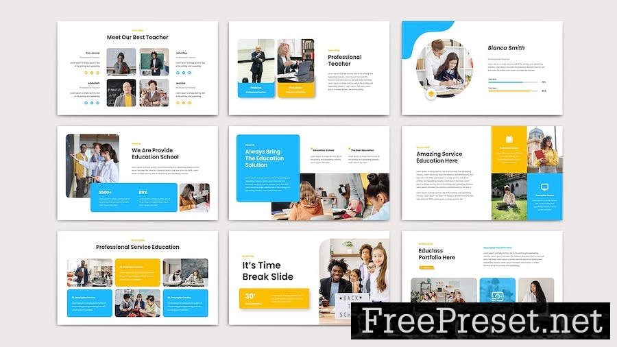 EDUCLASS - Powerpoint Template N3DF4RC