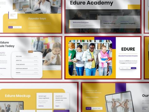 Edure Education Presentation Google Slide Template CP3T2AL