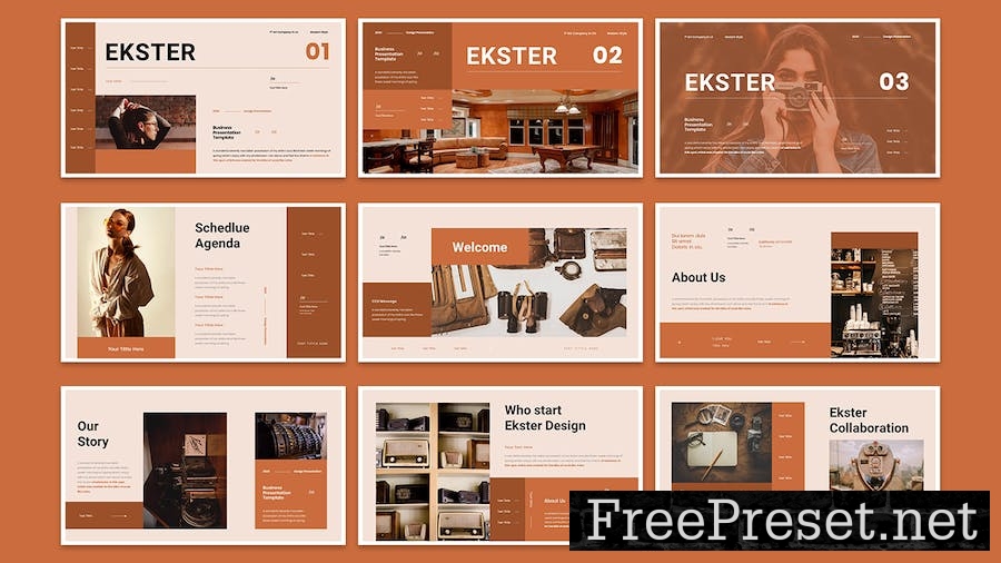 Ekster - Business Presentation Keynote Template SQHT54B