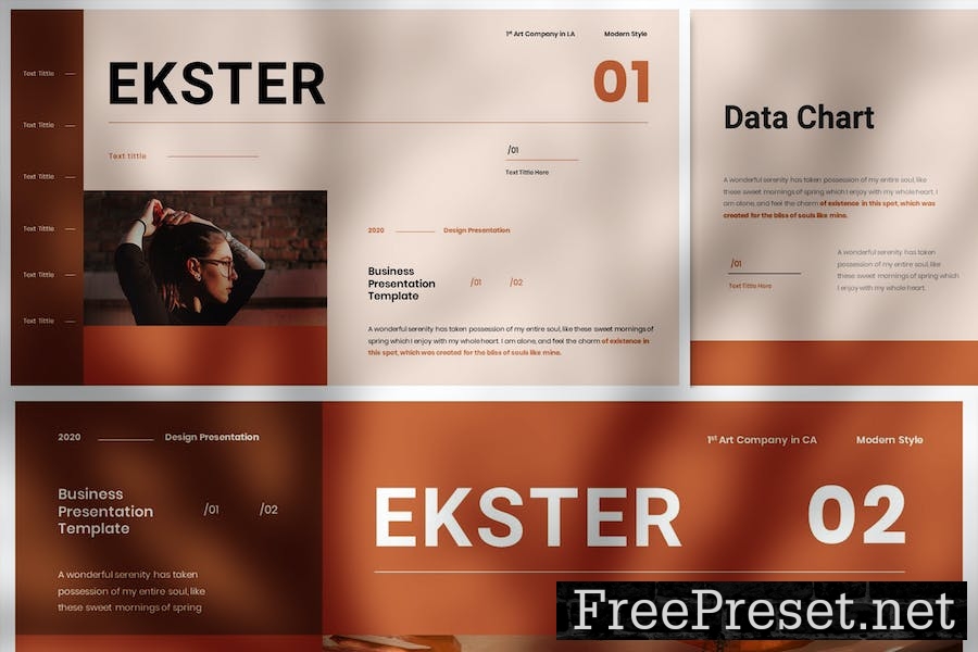 Ekster - Business Presentation Keynote Template SQHT54B