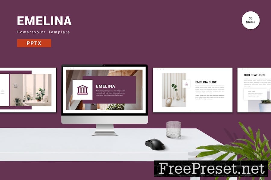 Emelina - Powerpoint Template LQ75B78