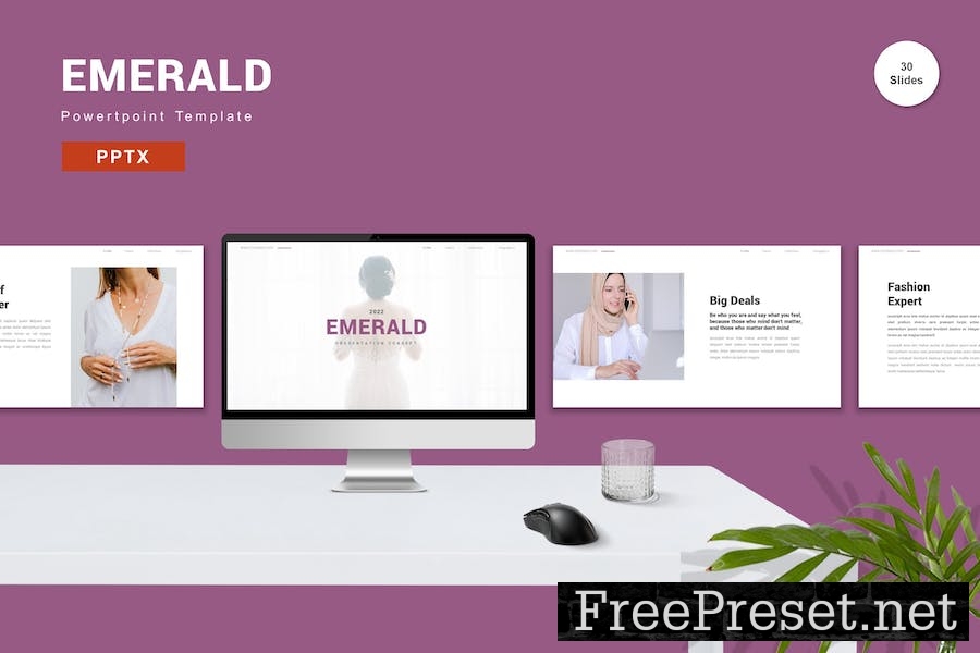 Emerald - Powerpoint Template 6QWN2F8