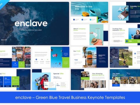 enclave - Green Blue Travel Business Keynote TVLTHW7