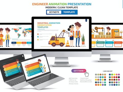 Engineer Animation Keynote Template E98B5ZJ