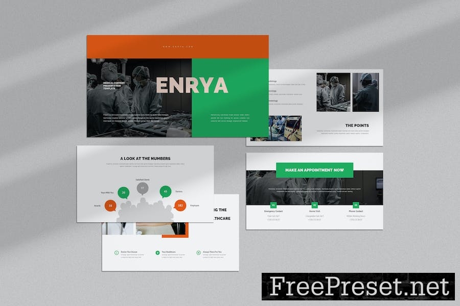 Enrya : Medical Content Keynote Template C9PUBUX