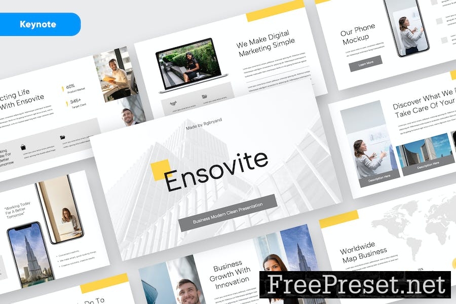 ENSOVITE - Business Keynote Template T5L9PZL