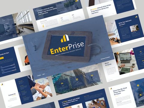 Enterprise Business Powerpoint Template S27VNRE