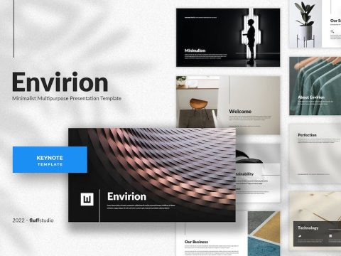 Envirion - Minimalist Keynote Template T8KS6JS