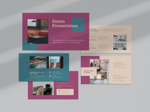 Enzuo : Hotel Lookbook Keynote Template 22DXZYQ