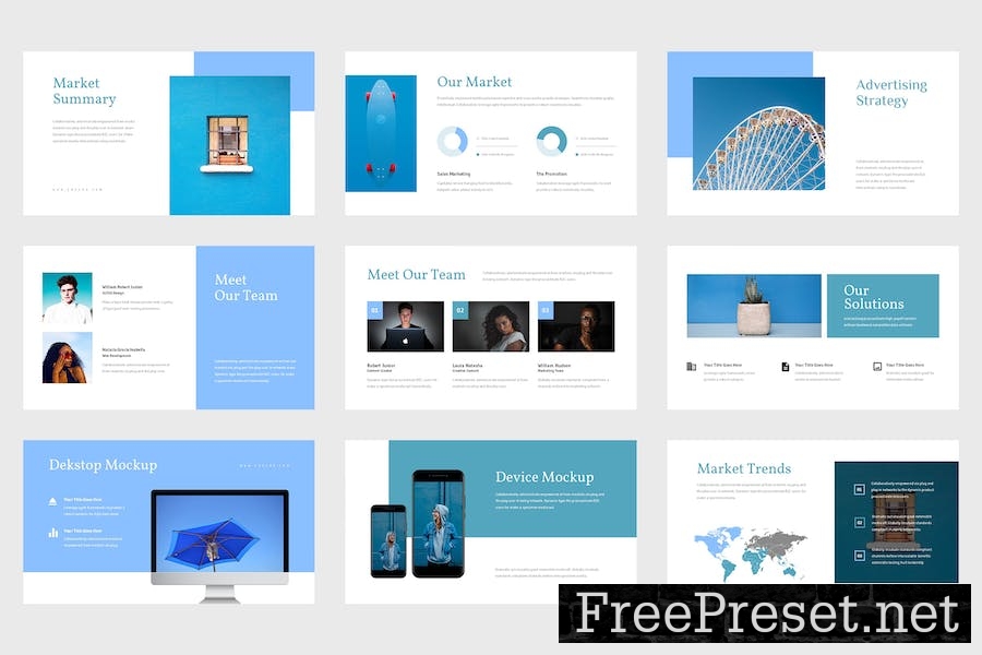 Enzura - Pitch Deck Blue Keynote Template U8JNRU7