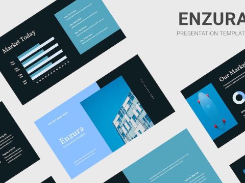 Enzura - Pitch Deck Blue Keynote Template U8JNRU7