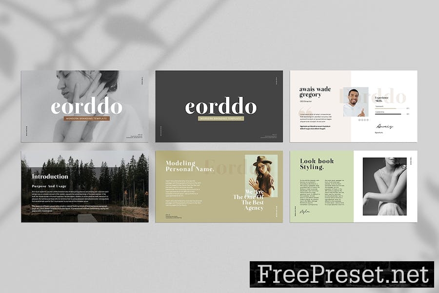 Eorddo | Lookbook Google Slides Template L6ESMLH